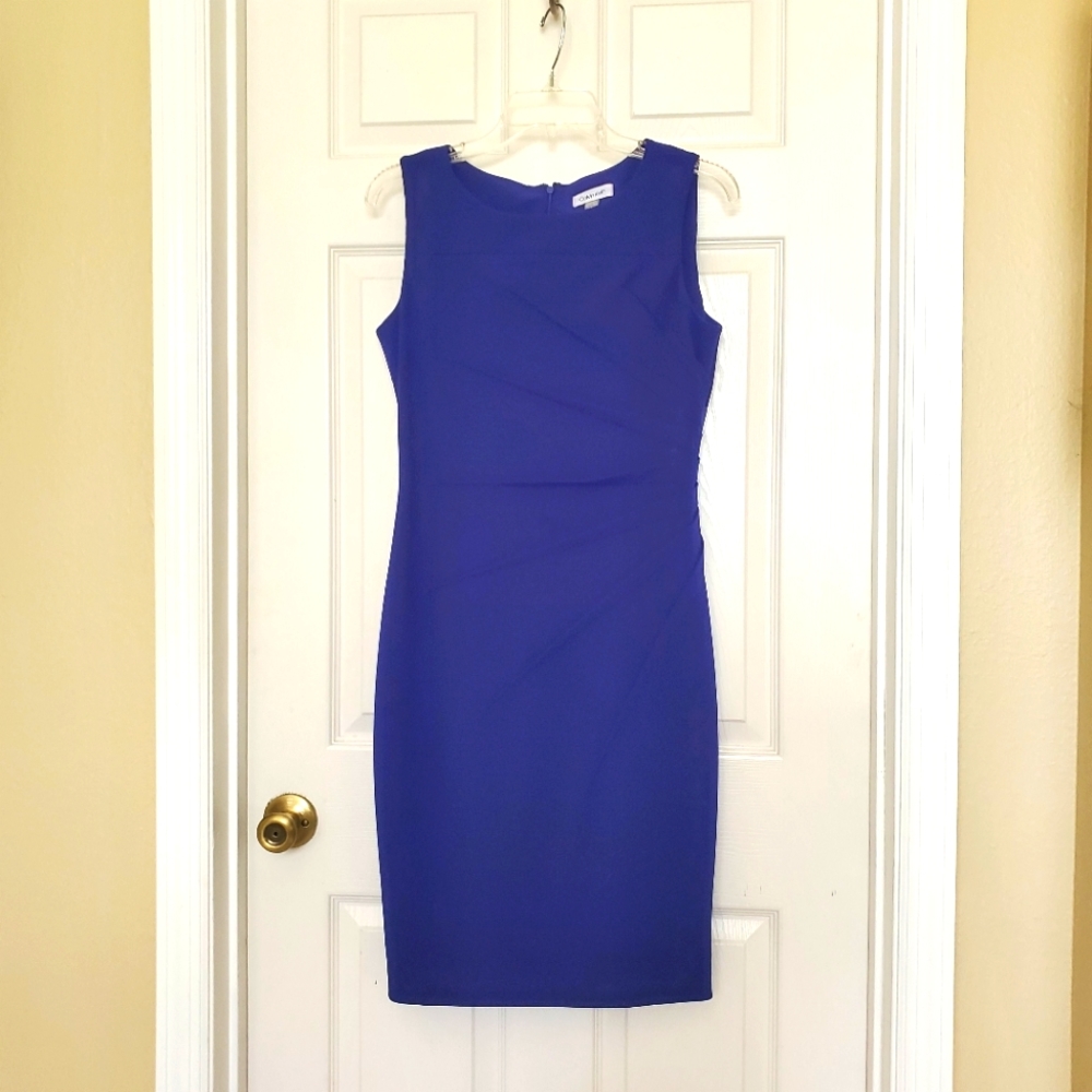 Calvin Klein Blue Starburst Dress 6